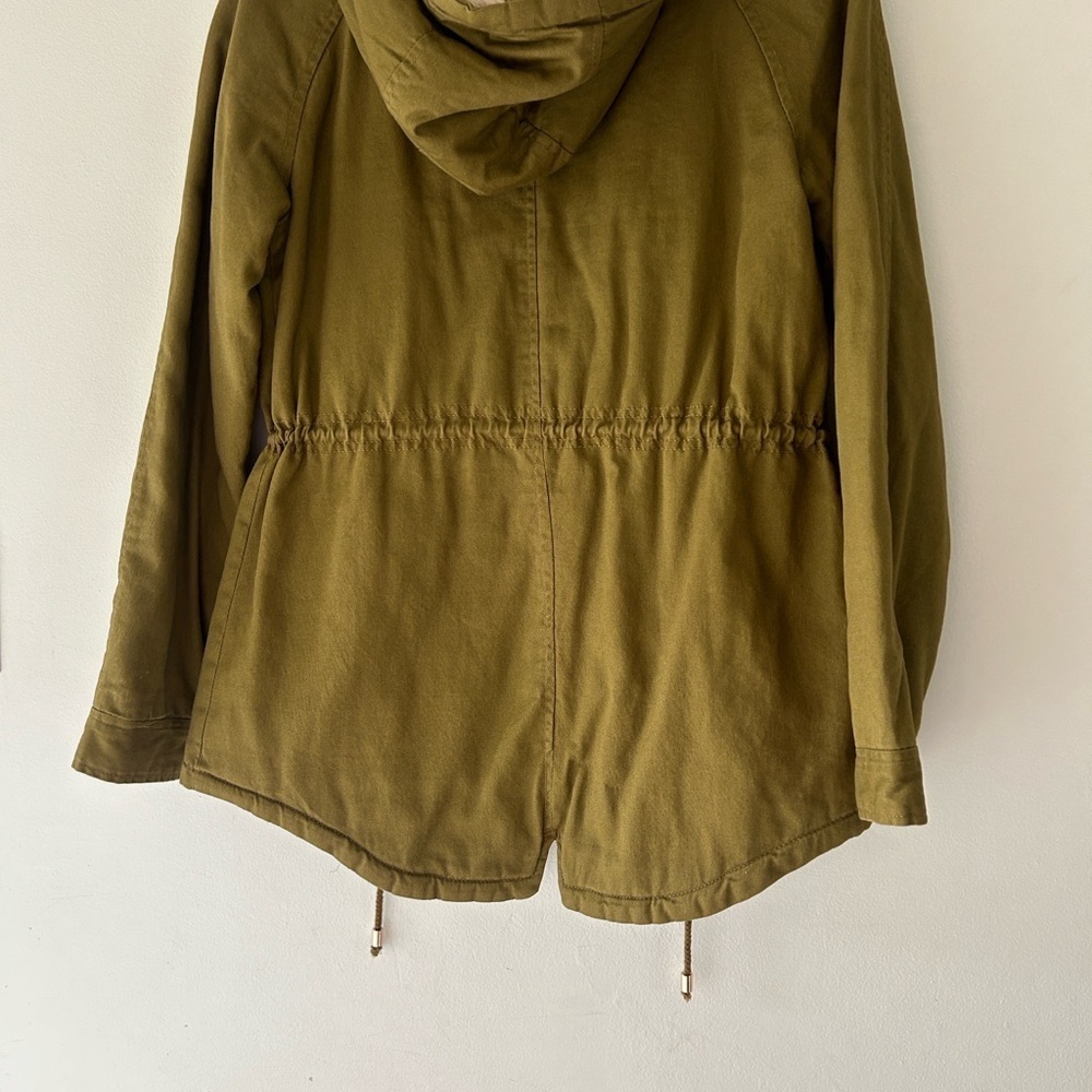 Olive Hooded Parka Jacket - Picture 11 of 12